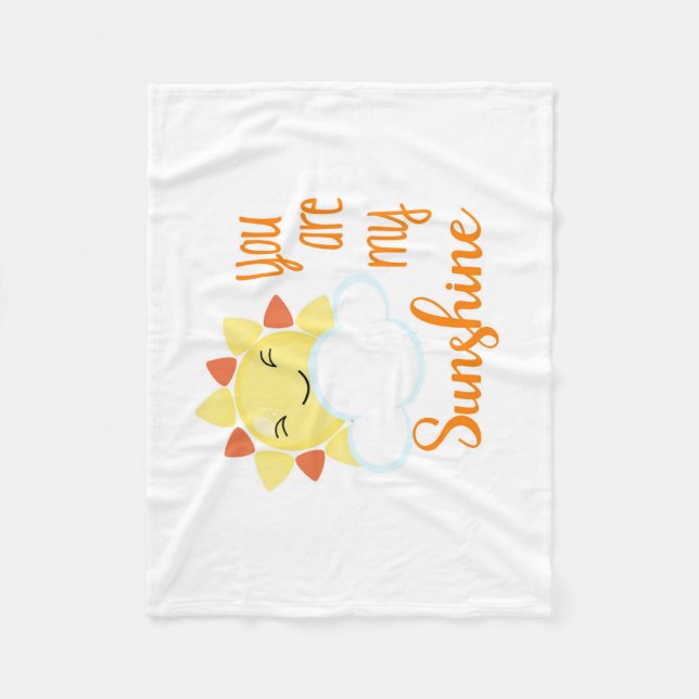 Cobertor De Velo Kawaii você é meu bebê da luz do sol (Frente)