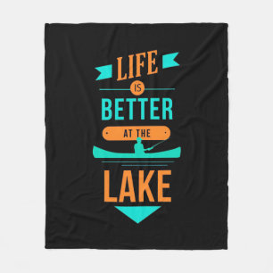 Cobertor De Velo Kayaking Life É Melhor No Lago