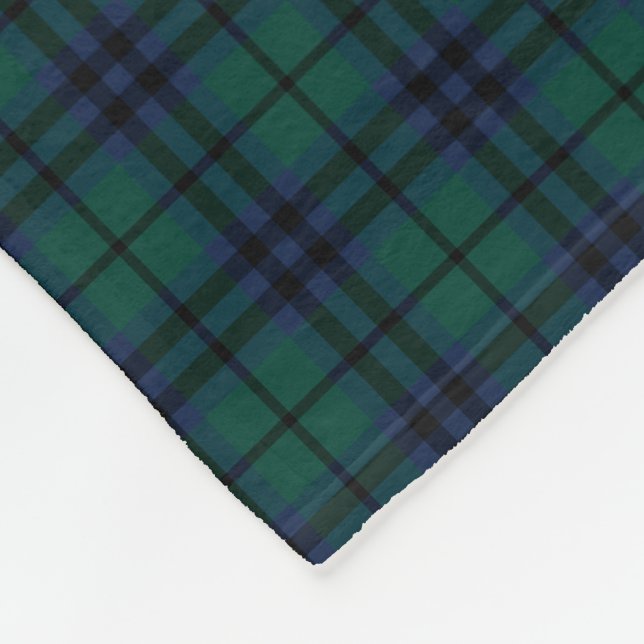 Cobertor De Velo Keith Clan Dark Blue e Green Modern Tartan (Quina)