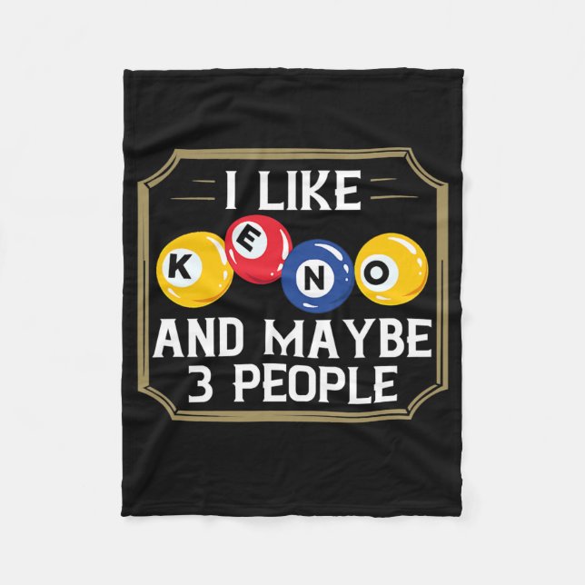 Cobertor De Velo Keno Game Player Slot Machine Number Casino  (Frente)