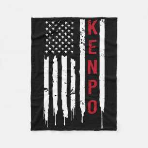 Cobertor De Velo Kenpo Karate American Flag For Women Men