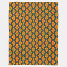 Cobertor De Velo Kente Mudcloth Diamantes Fleece Blanket