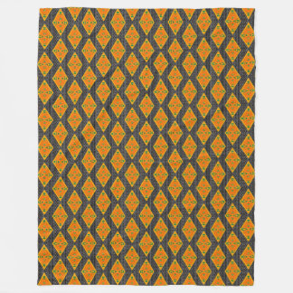 Cobertor De Velo Kente Mudcloth Diamantes Fleece Blanket