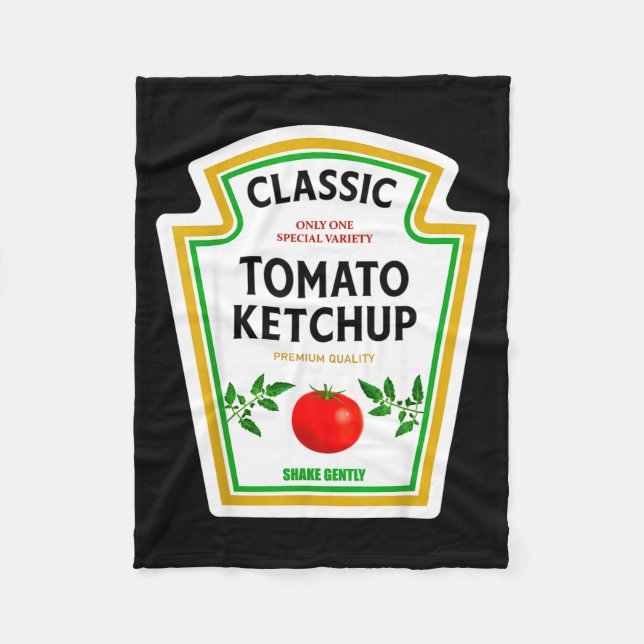 Cobertor De Velo Ketchup Halloween 2024 Costume Matching Mustard Co (Frente)