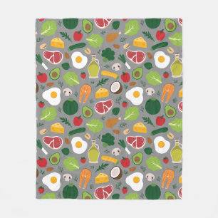 Cobertor De Velo Keto Fleece Blanket