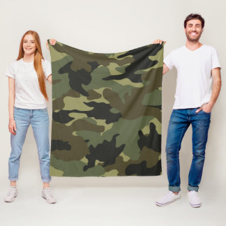 Cobertor De Velo Khaki Green Camo Torno Militar Personalizado
