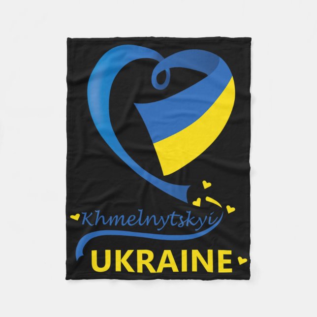 Cobertor De Velo Khmelnytskyi Ucrânia Bandeira Nacional Emblema do  (Frente)