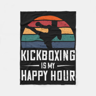 Cobertor De Velo Kickboxe É A Minha Feliz Hora Engraçada Boxing