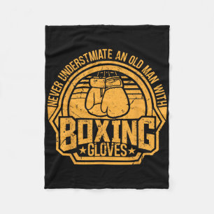 Cobertor De Velo Kickboxer Kickboxing Boxer Boxe Projeto Vintage