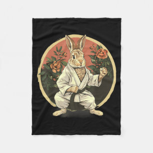 Cobertor De Velo Kickboxing Coelho Taekwondo Karate MMA Bunny