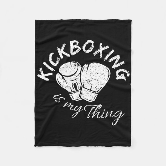 Cobertor De Velo Kickboxing É Minha Coisa  (Frente)