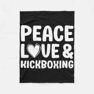 Cobertor De Velo Kickboxing Eu Amo Kickboxing Kickboxer 