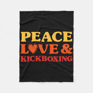Cobertor De Velo Kickboxing Eu Amo Kickboxing Para Homens e Mulhere