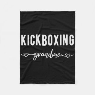 Cobertor De Velo Kickboxing Grandma Proud Kickboxing Grandmother