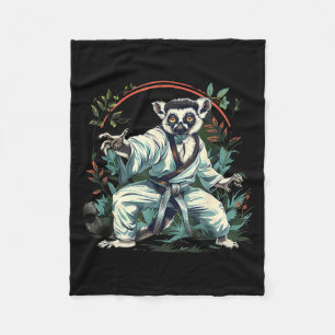 Cobertor De Velo Kickboxing Lêmure Artes Marciais Caratê Jiu-Jitsu