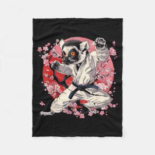 Cobertor De Velo Kickboxing Lêmure Artes Marciais Caratê Jiu-Jitsu