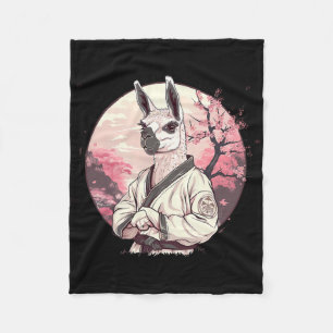 Cobertor De Velo Kickboxing Llama Árvore Sakura Taekwondo Judô Mma