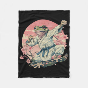 Cobertor De Velo Kickboxing Sakura Jiu-jitsu Judô Mma Toad Taekwond