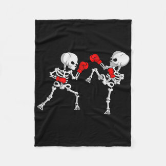 Cobertor De Velo Kickboxing Skeleton Kickboxer Boxing Mma 