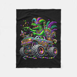 Cobertor De Velo Kid Mardi Gras Grawr Dinosaur Trex Monster Truck T