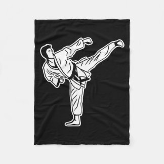 Cobertor De Velo Kids Karate Boy Karateka Martial Artist