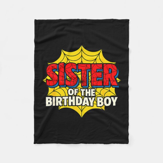 Cobertor De Velo Kids Sister Of The Birthday Boy Sder Theme Party M (Frente)