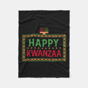Cobertor De Velo Kinara Sete Velas Princípios De Kwanzaa Happy K