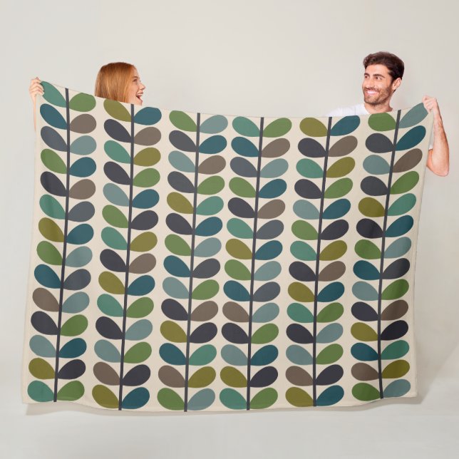 Cobertor De Velo Kingfischer multi-tronco multi-colorido moderno (In Situ)