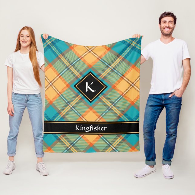 Cobertor De Velo Kingfisher Tartan Fleece Blanket (In Situ)