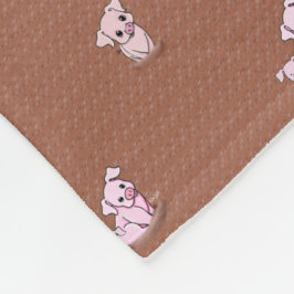 Cobertor De Velo KiniArt Bath Pigs Fleece Blanket