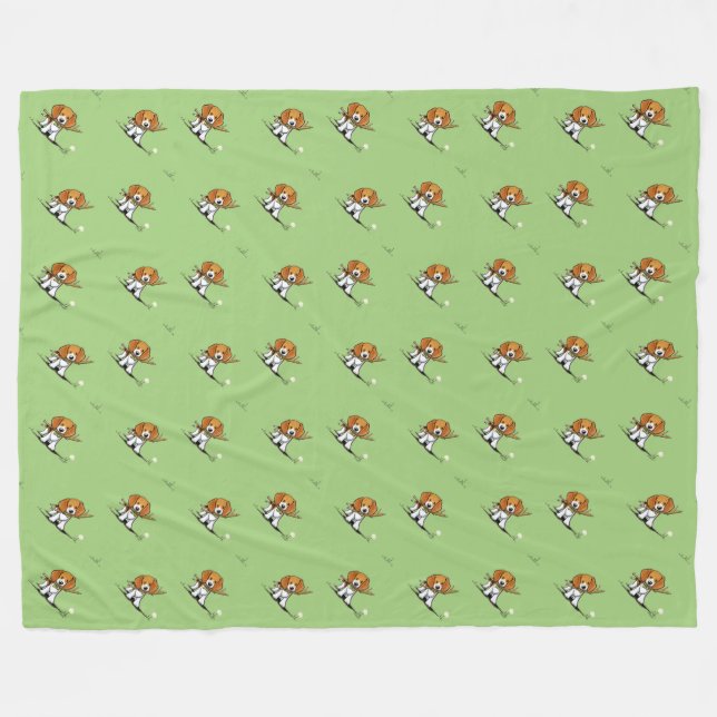 Cobertor De Velo KiniArt Beagles Fleece Blanket (Frente (Horizontal))