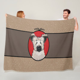Cobertor De Velo KiniArt Briard Art Fleece Blanket
