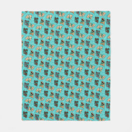 Cobertor De Velo KiniArt Cutieface Cairn Fleece Blanket