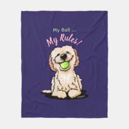 Cobertor De Velo KiniArt Goldendoodle MY BALL