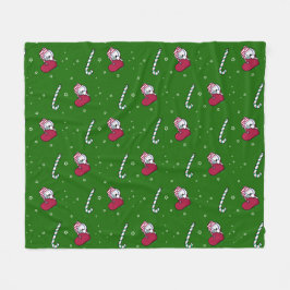 Cobertor De Velo KiniArt Natal Westie Terrier Fleece Blanket
