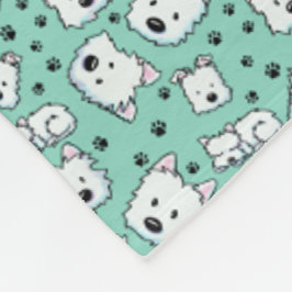 Cobertor De Velo KiniArt Westie Lover
