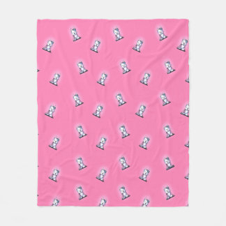 Cobertor De Velo KiniArt Westie Princesa Fleece Blanket