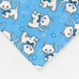 Cobertor De Velo KiniArt White Kittens