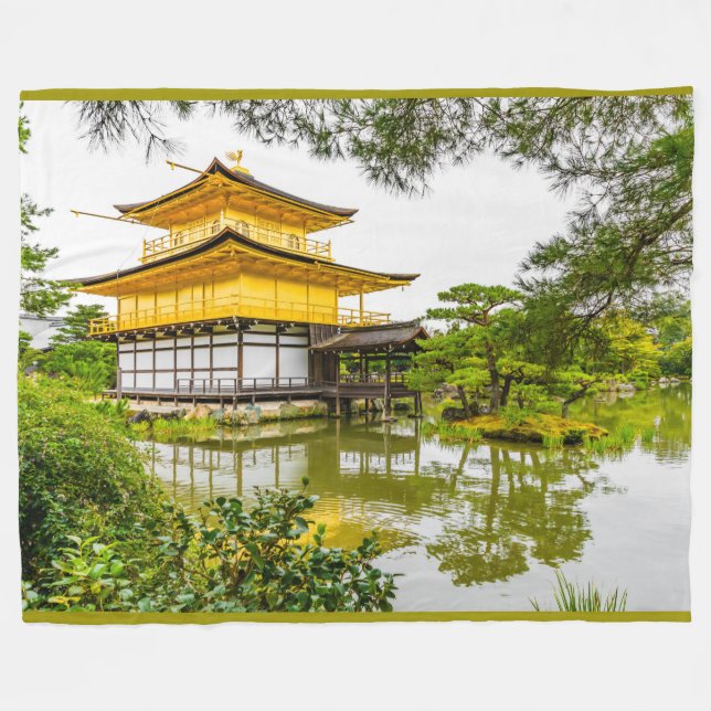 Cobertor De Velo Kinkaku-ji, o pavilhão de ouros, Kyoto (Frente (Horizontal))