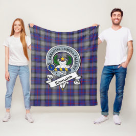 Cobertor De Velo Kinnaird Clan Crachá Tartan Xadrez