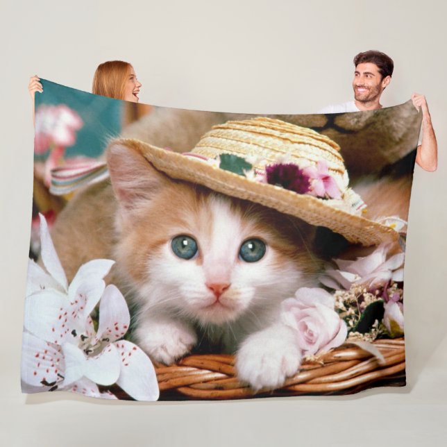 COBERTOR DE VELO KITTEN DE OLHOS AZUIS (In Situ)