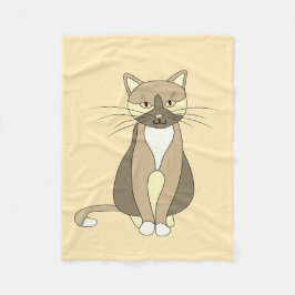 Cobertor De Velo Kitty Cat Fleece Baby Blanket