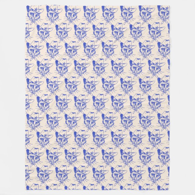 Cobertor De Velo Kitty Fleece Blanket (Frente)