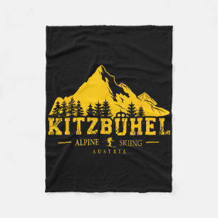 Cobertor De Velo Kitzbühel Áustria Ski Resort Alpino Skiing Áustria