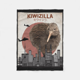 Cobertor De Velo Kiwizilla Kiwi Engraçado Presente para Amantes de 