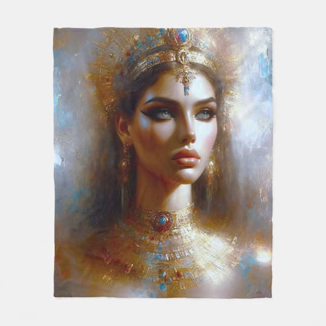 Cobertor De Velo Kleopatra Porträt in Goldener Majestät (Frente)