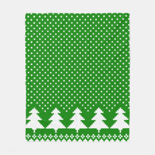 Cobertor De Velo Knit do Sweater de Árvore Verde
