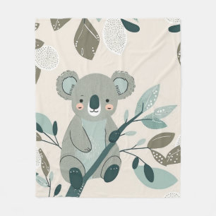 Cobertor De Velo Koala Cuteness Nursery