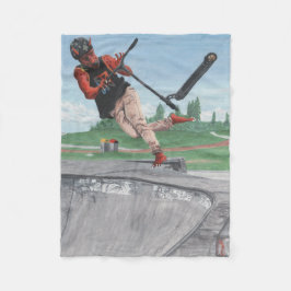 Cobertor De Velo Kobold Kick Patinete Fantasy Art Fleece Blanket