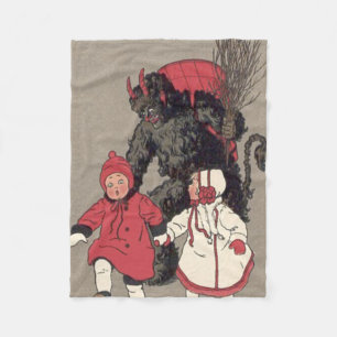 Cobertor De Velo Krampus Perseguindo Crianças Interruptor